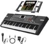 HERTMUN Portable 61 Key Keyboard Piano For Beginners