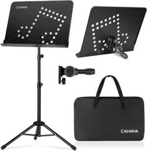 CAHAYA Portable Adjustable Dual-Use Sheet Music Stand