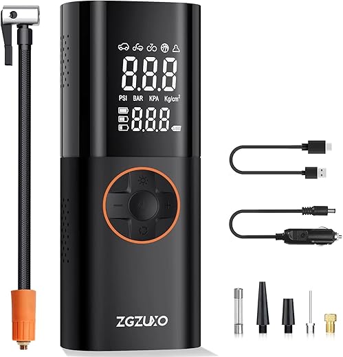 ZGZUXO Portable Air Compressor For Car, 150PSI