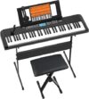 JIKADA Portable Electric Piano Keyboard With Accessories