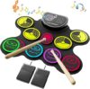 Miortior Portable Electronic Drum Set With Pedals