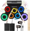 Oirtmiu Portable Electronic Drum Set With Speaker