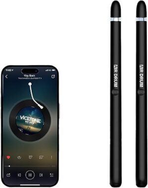 FSDLJSP Portable Pocket Drum Set, Air Sticks