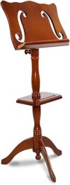 TXGJWRA Portable Retro Heavy Wooden Music Stand