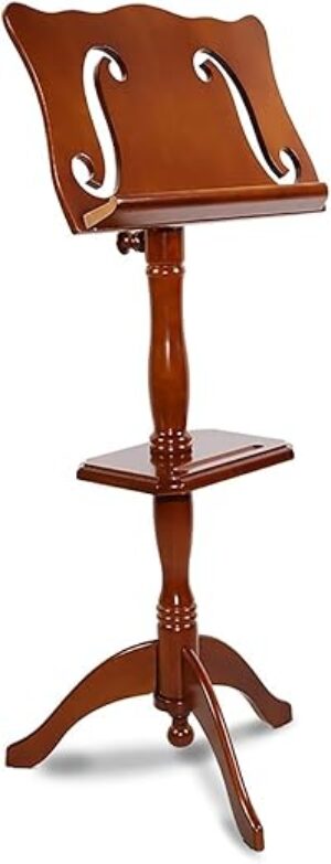 TXGJWRA Portable Retro Heavy Wooden Music Stand