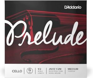 D’Addario Prelude Cello Single G String, 1/2 Scale