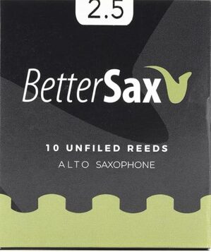 BetterSax Premium Alto Saxophone Reeds – 2.5 Strength