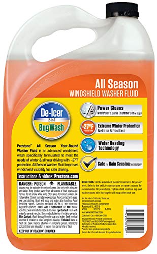 Prestone Deluxe 2-In-1 Windshield Washer Fluid - Image 2