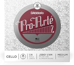 D’Addario Pro-Arte Cello A String, 1/4 Scale