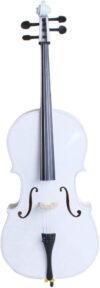 Lykos Professional 4/4 Acoustic Cello Set (White)