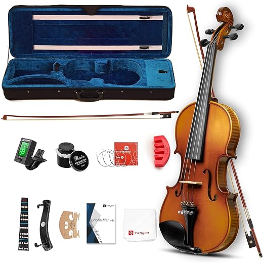 Vangoa Professional Acoustic Violin Kit With Premium Ebony Fitting