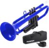 PAMPET Professional Blue Plastic Bb Trumpet Set