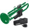 PAMPET Professional Plastic Bb Trumpet Set Green