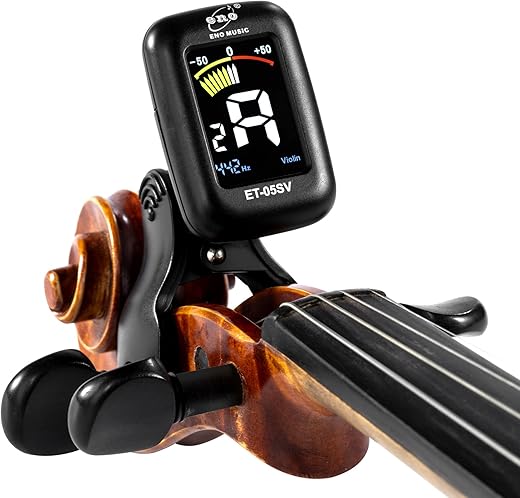 ENO MUSIC Professional Violin Viola Tuner, Colorful LCD Display