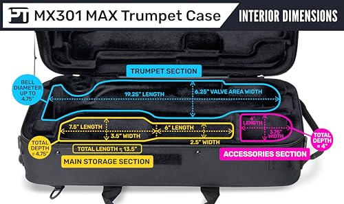 Protec Trumpet MAX Case With Mute Storage, MX301 - Image 5