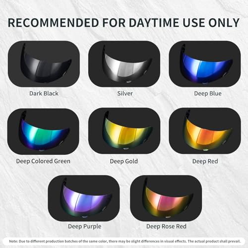 psler Qualifier Helmet Visor Deep Red Face Shield - Image 4