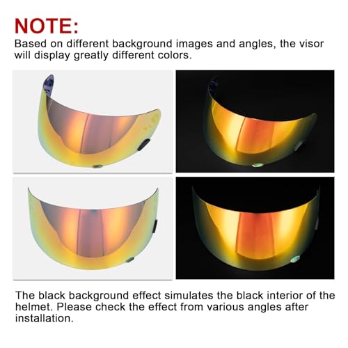 psler Qualifier Helmet Visor Deep Red Face Shield - Image 2