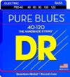 DR Strings Pure Blues Bass Guitar Strings PB5-40
