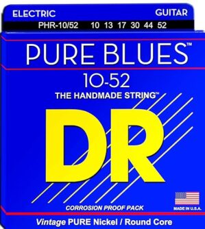 DR Strings Pure Blues Nickel Wound Guitar Strings 10-52 Gauge