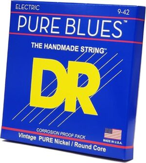 DR Strings Pure Blues Pure Nickel Round Core 9-42
