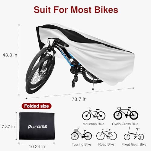 Puroma Bike Cover Waterproof UV Dust Proof - Image 2