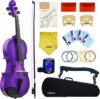 CRAFTEEM Purple 1/4 Fiddle Premium Violin Outfit