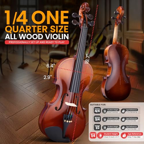 Pyle Beginner Violin Kit With Accessories - Image 2