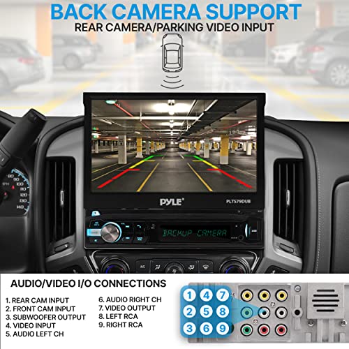 Pyle Car Stereo Video Receiver - Motorized Touchscreen Display - Image 3
