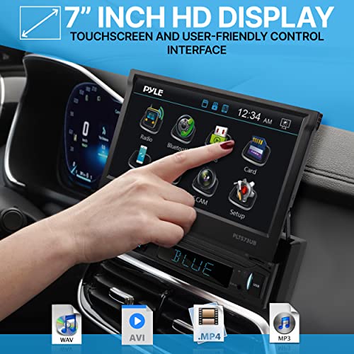 Pyle Car Stereo Video Receiver - Motorized Touchscreen Display - Image 4