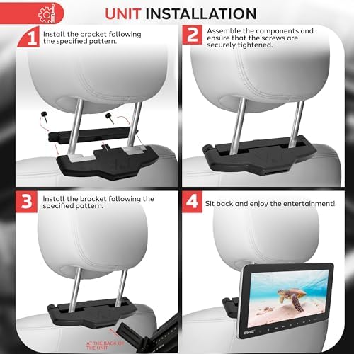Pyle Universal Car Headrest Monitor - 10.5 Inch - Image 5