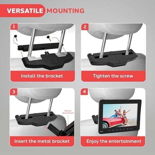 Pyle Vehicle Headrest Multimedia Disc Player - 9.4ββ - Image 3
