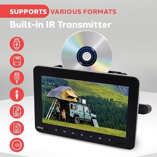 Pyle Vehicle Headrest Multimedia Disc Player - 9.4ββ - Image 4