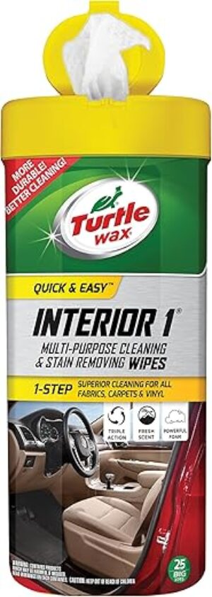 Turtle Wax Quick And Easy Interior Cleaning Wipes 50648