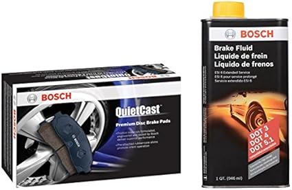 Bosch QuietCast Brake Pad Set With Fluid