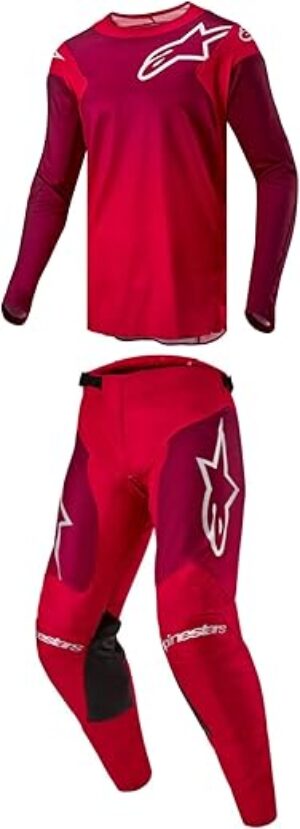 Alpinestars Racer Hoen Mars Red/Burgundy Moto Gear Set