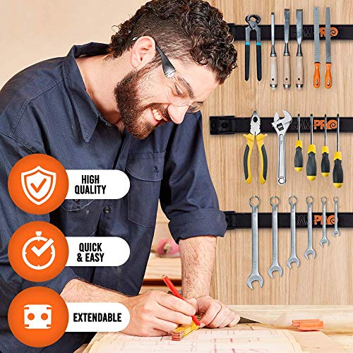 RamPro Magnetic Tool Holder Strip For Garage - Image 2