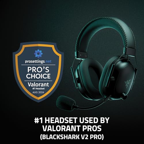 Razer Razer BlackShark V2 Pro Wireless Gaming Headset 2023 Edition: Detachable Mic - Pro-Tuned FPS Profiles - 50mm Drivers - Noise-Isolating Earcups w/Ultra-Soft Memory Foam - 70 Hr - Image 2
