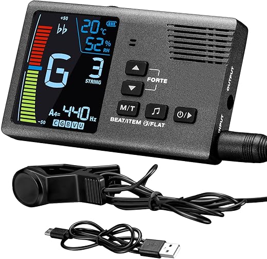 POGOLAB Rechargeable 5 In 1 Digital Metronome Tuner