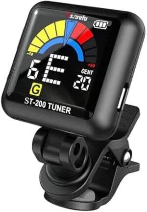 Ssllretu Rechargeable Clip-On Guitar Tuner With Metronome
