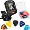 MOREYES Rechargeable Guitar Tuner Clip On With Picks