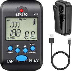 LEKATO Rechargeable LCD Mini Metronome M65