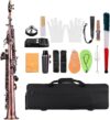 Btuty Red Bronze Bb Soprano Saxophone With Accessories