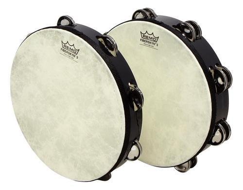 Remo Fiberskyn Tambourine - Quadura Black, 8 - Image 3