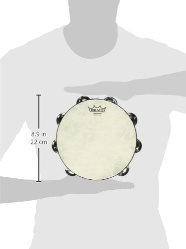 Remo Tambourine, Pretuned, 8" Diameter, 8 Jingles - Image 3