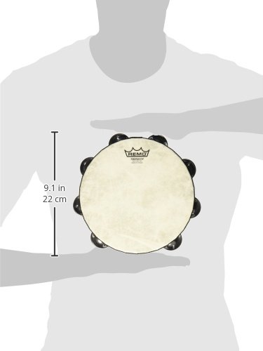 Remo Tambourine, Pretuned, 8" Diameter, 8 Jingles - Image 2