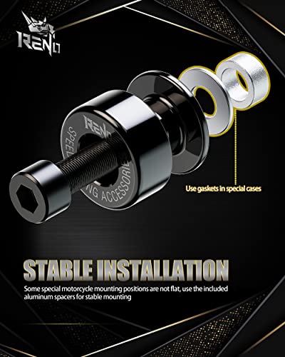 RENO Aluminum Motorcycle Swingarm Spools Slider SP1-M8 - Image 4