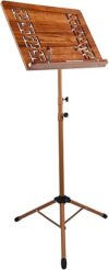 icVantA Retro Wooden Sheet Music Stand, Portable & Folding
