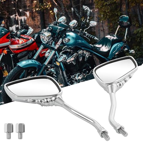 Rich Choices 8mm/10mm Motorcycle Skull Rearview Mirrors - Image 5