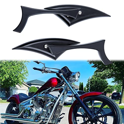 Rich Choices Motorcycle Spear Blade Rear View Mirrors - Image 3