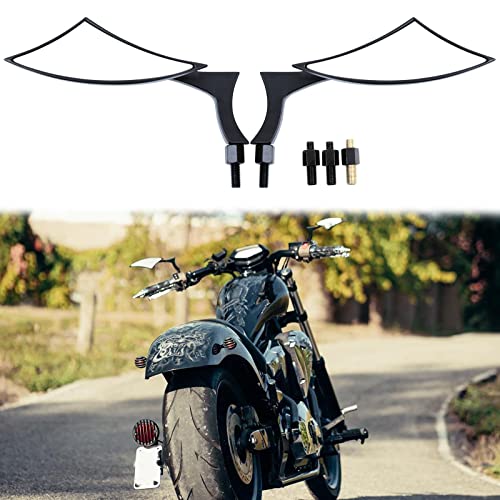 Rich Choices Motorcycle Spear Blade Rear View Mirrors - Image 2